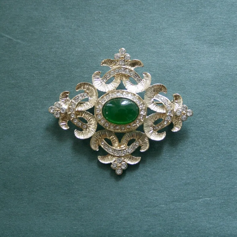 Exquisite Baroque French Retro Pearl Brooch Pin Badge Bag Brooches Jewelry For Women