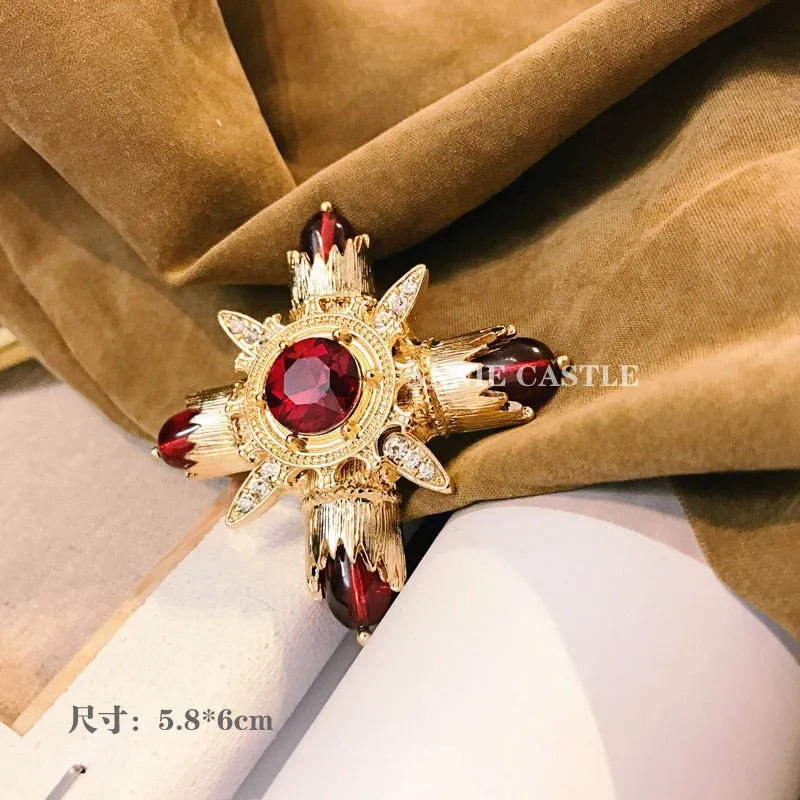 Exquisite Baroque French Retro Pearl Brooch Pin Badge Bag Brooches Jewelry For Women