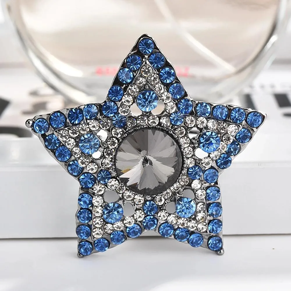 Exquisite Pearl and Rhinestone Studded Enamel Brooches Pin