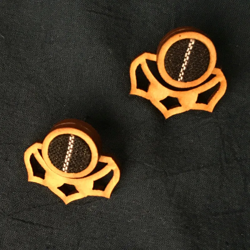 Fabric & Wood Earrings for Women | Stud Earrings