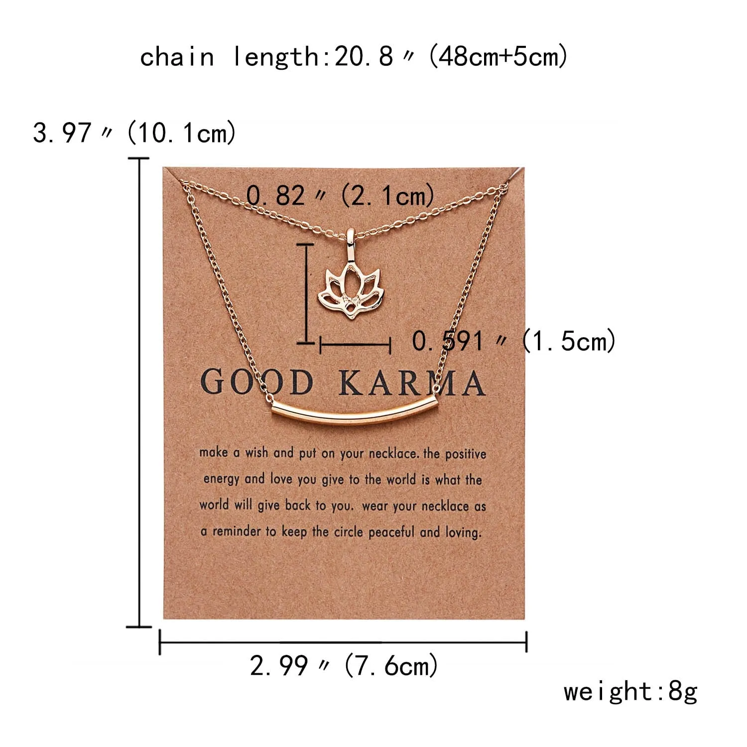 Fashion Gold-color Good Vibes Only Sun Necklaces & Pendants For Women Jewelry