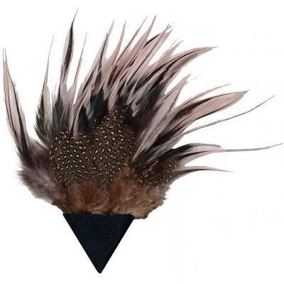 Feather Trim - Pink & Black