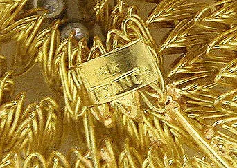 French Designer Diamond Sea Urchin Pin