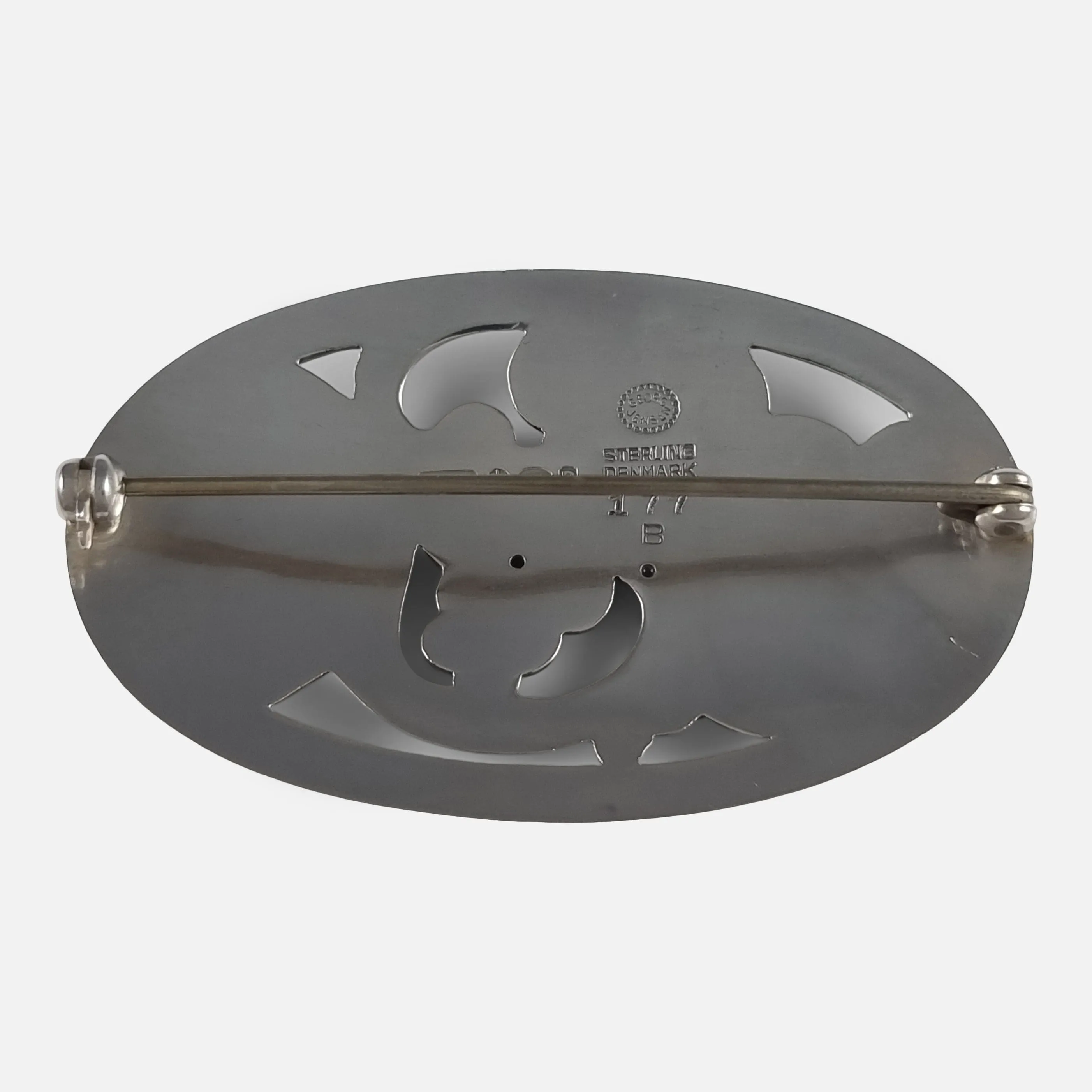 Georg Jensen Sterling Silver Brooch #177B