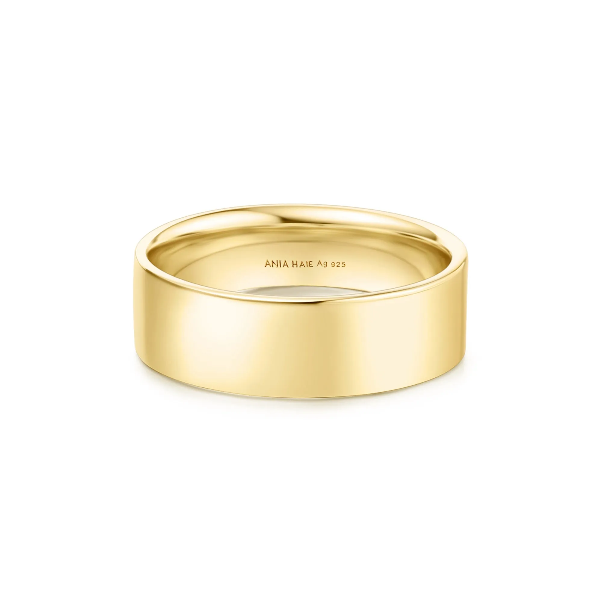 Gold Smooth Band 6mm