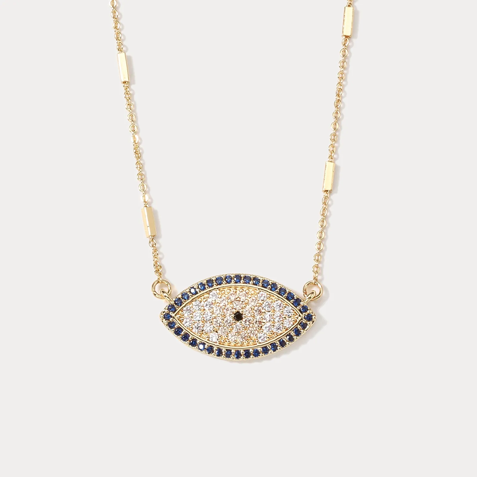 Indigo Evil Eye Necklace