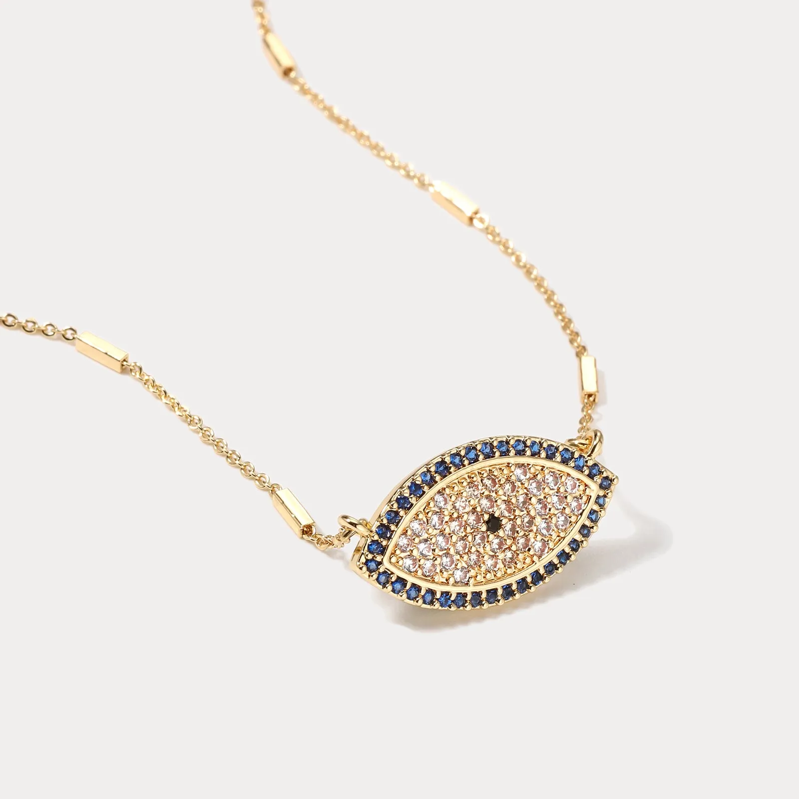 Indigo Evil Eye Necklace