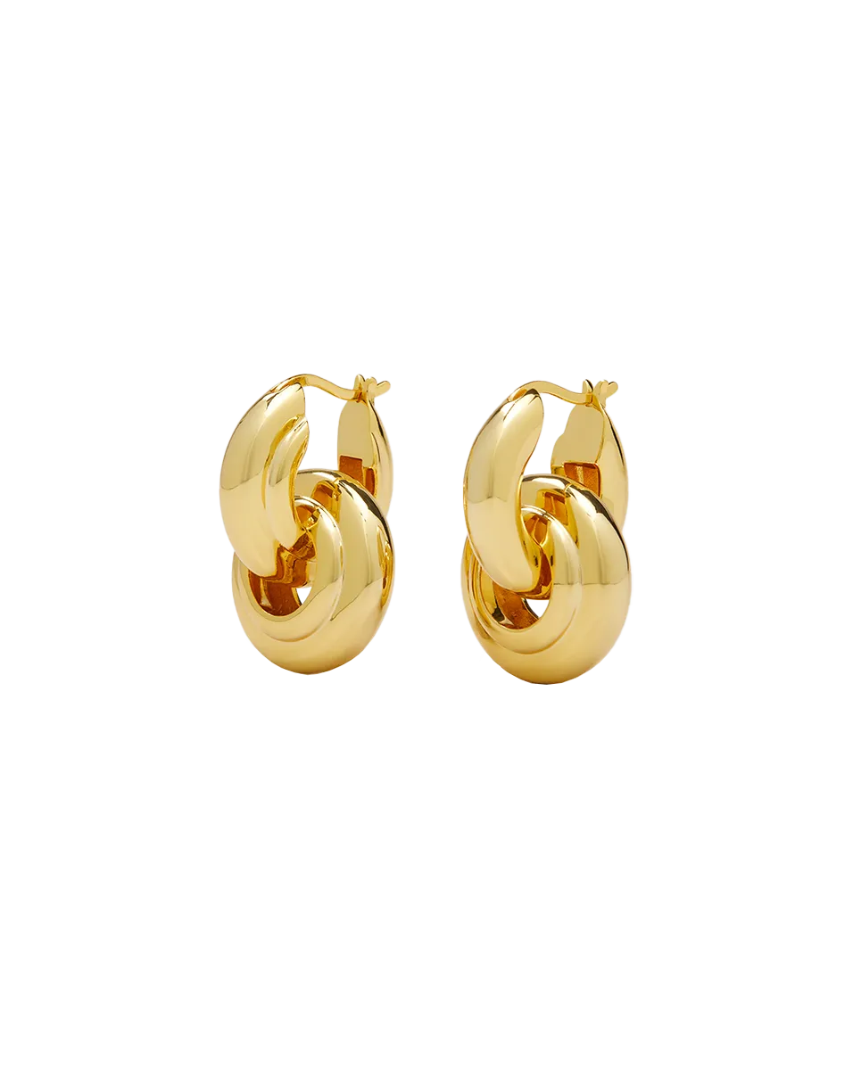 Interlocking Hoop Earrings
