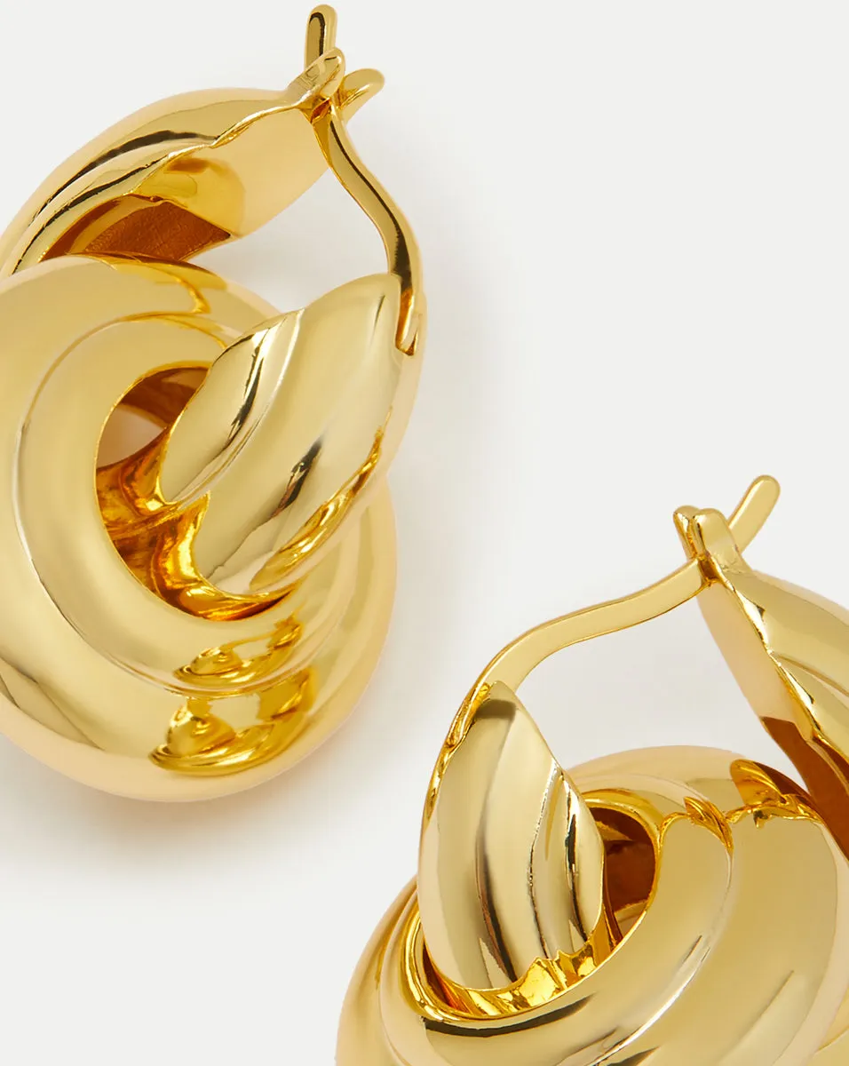 Interlocking Hoop Earrings