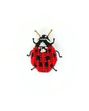 Lady Bug Beetle Brooch Pin
