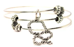 Lasso Triple Style Expandable Bangle Bracelet
