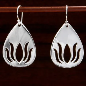 Lotus Droplet Earrings