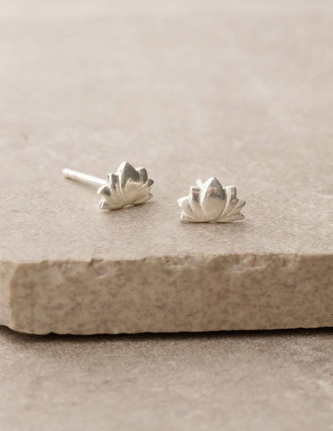 Lotus Stud Earrings