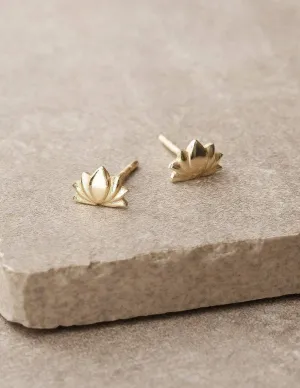 Lotus Stud Earrings