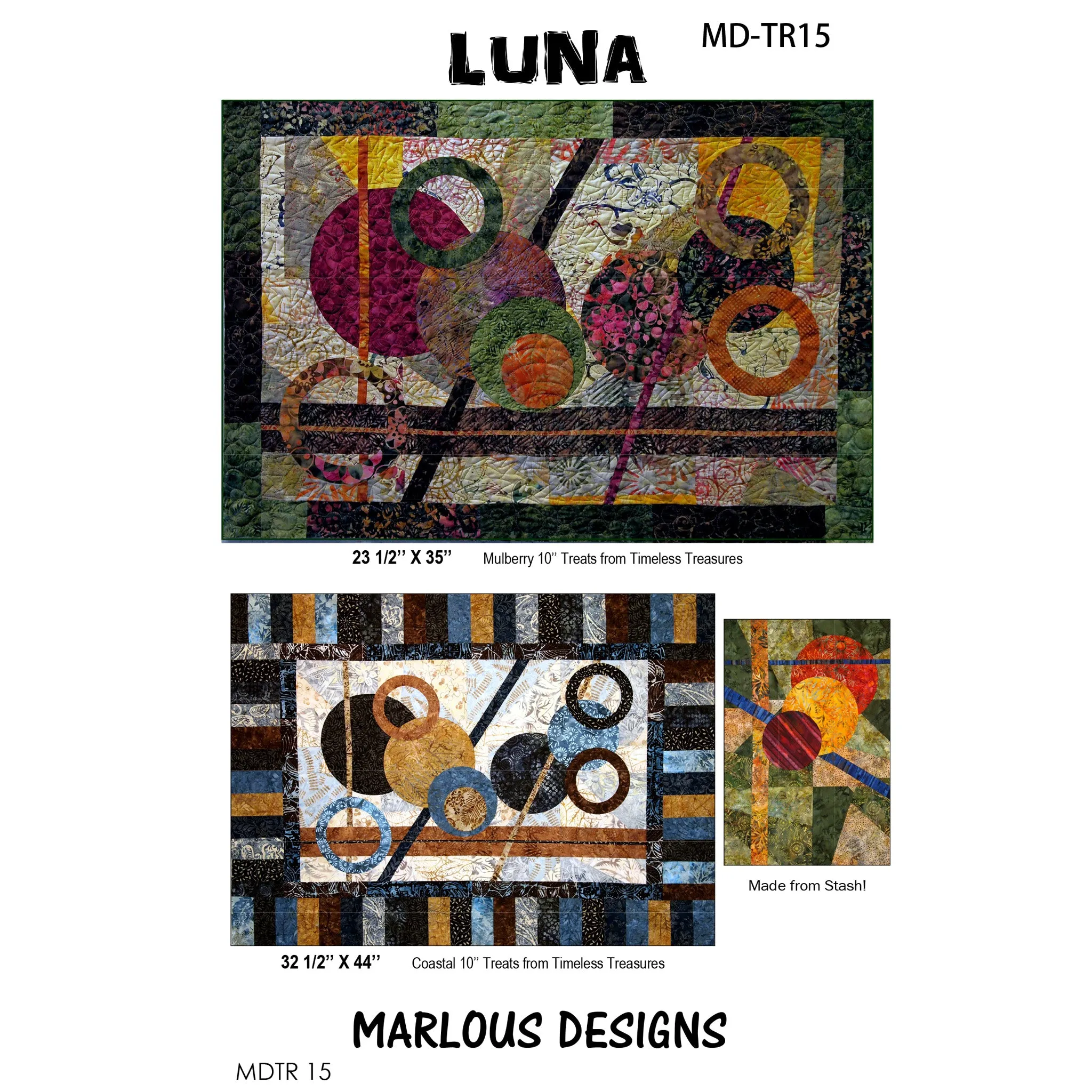 Luna Quilt Pattern MD-TR15w  - Wholesale Product