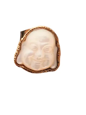 Moonstone Buddha Ring