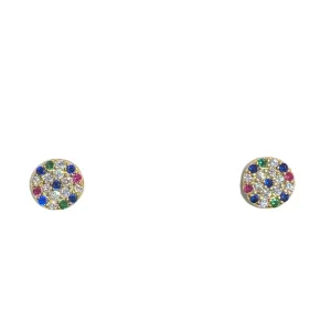 Multicolor Evil Eye Studs