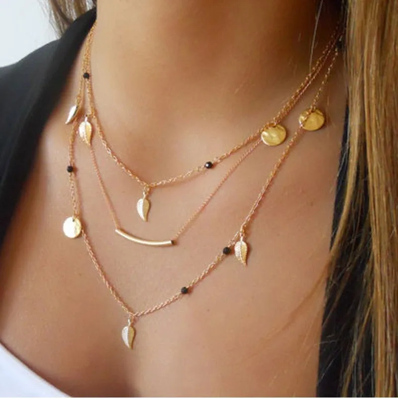New European Lock Pendants Women Necklaces Exaggerated Gold Color Chain Neckalces Personality Collars for Female colar choker