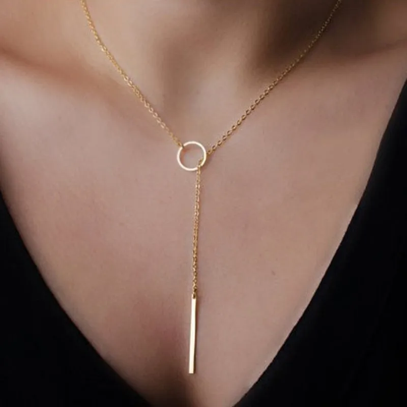New European Lock Pendants Women Necklaces Exaggerated Gold Color Chain Neckalces Personality Collars for Female colar choker