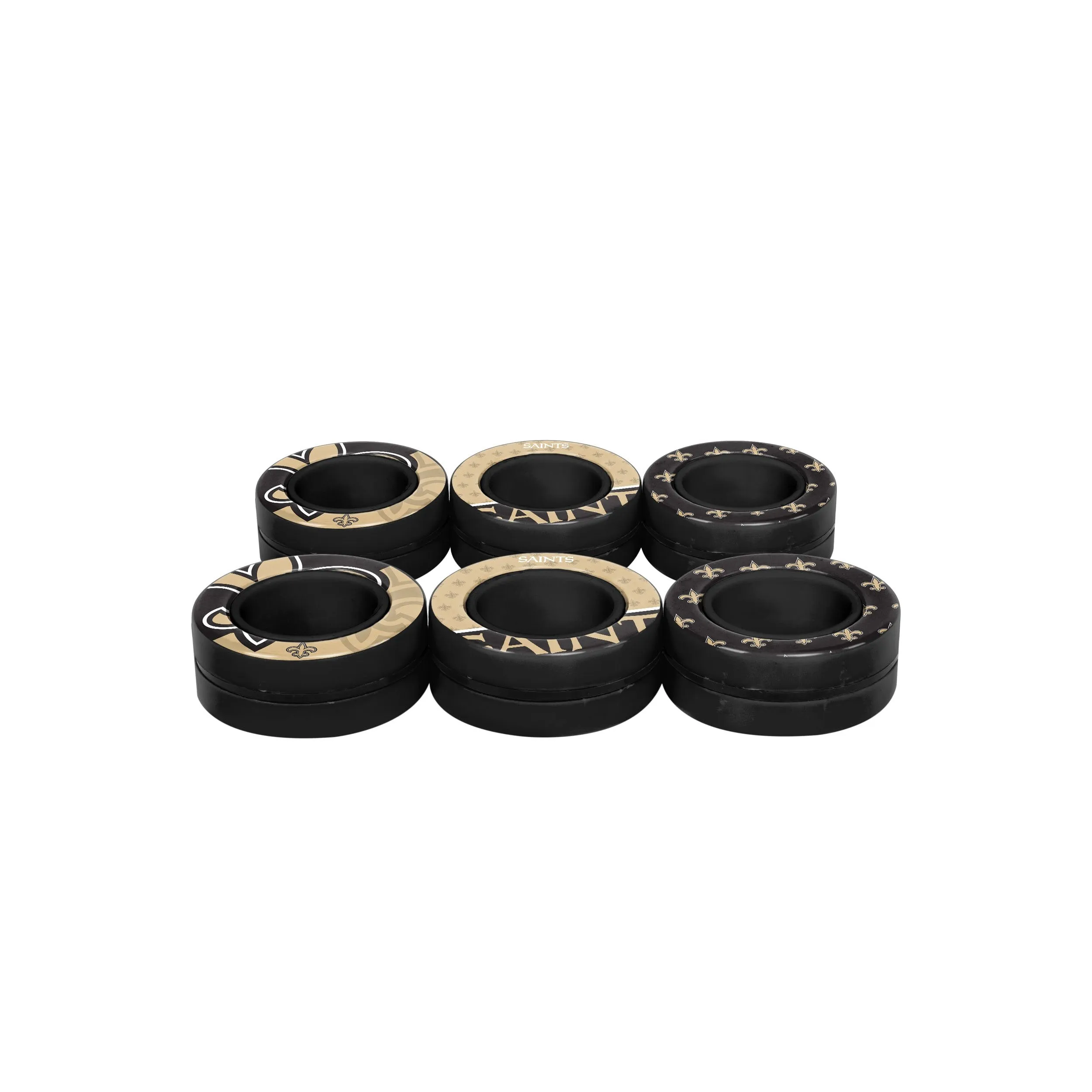 New Orleans Saints NFL 6 Pack Magnetic Finger Rings