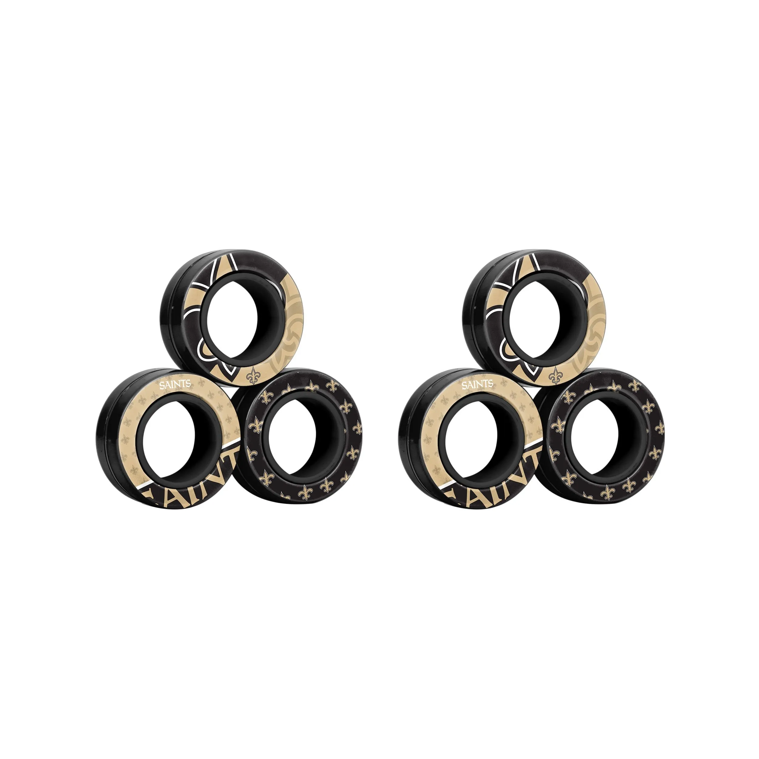 New Orleans Saints NFL 6 Pack Magnetic Finger Rings