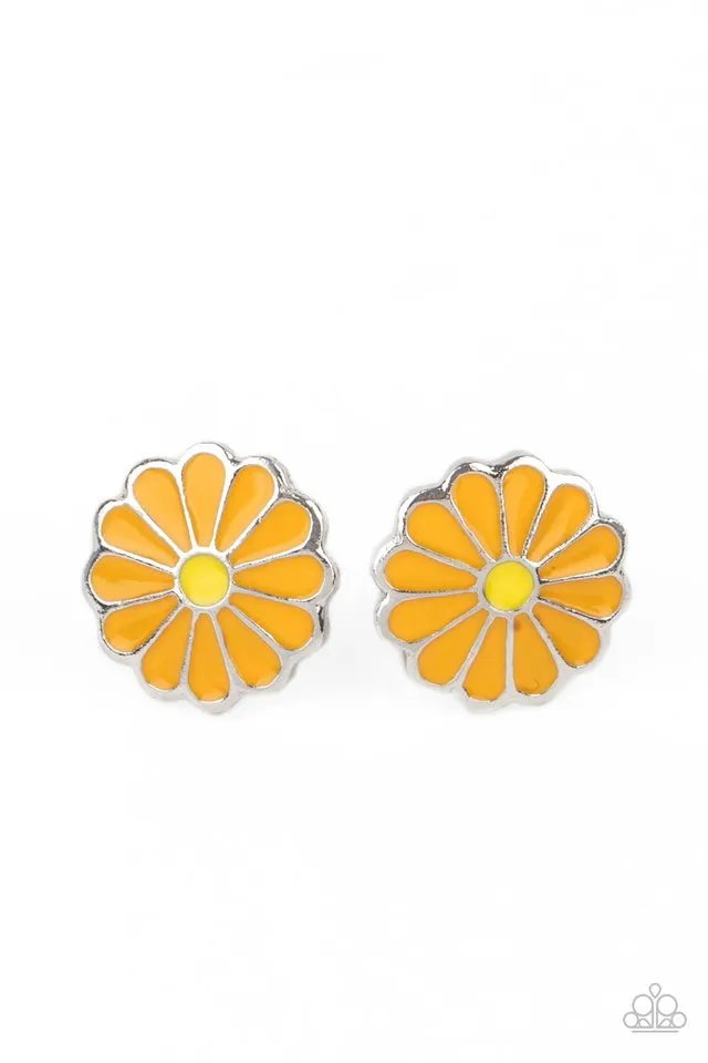 Paparazzi Earring ~ Budding Out - Orange
