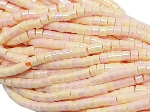Peach Dual Tone Glass Bead Strings