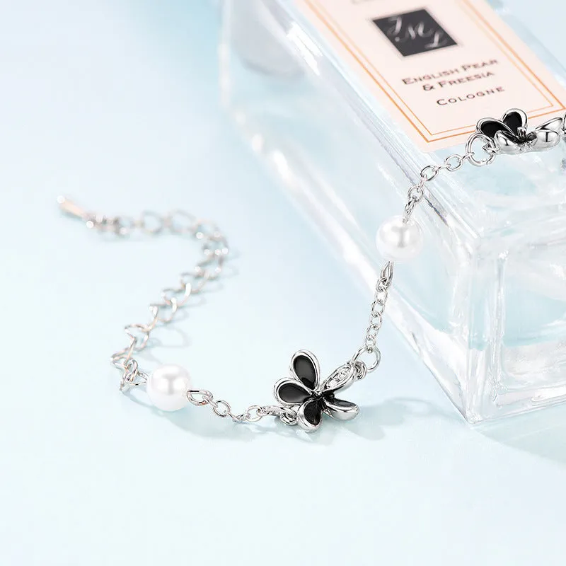 Popular Style Dripping Cute Flower Alloy Bracelet