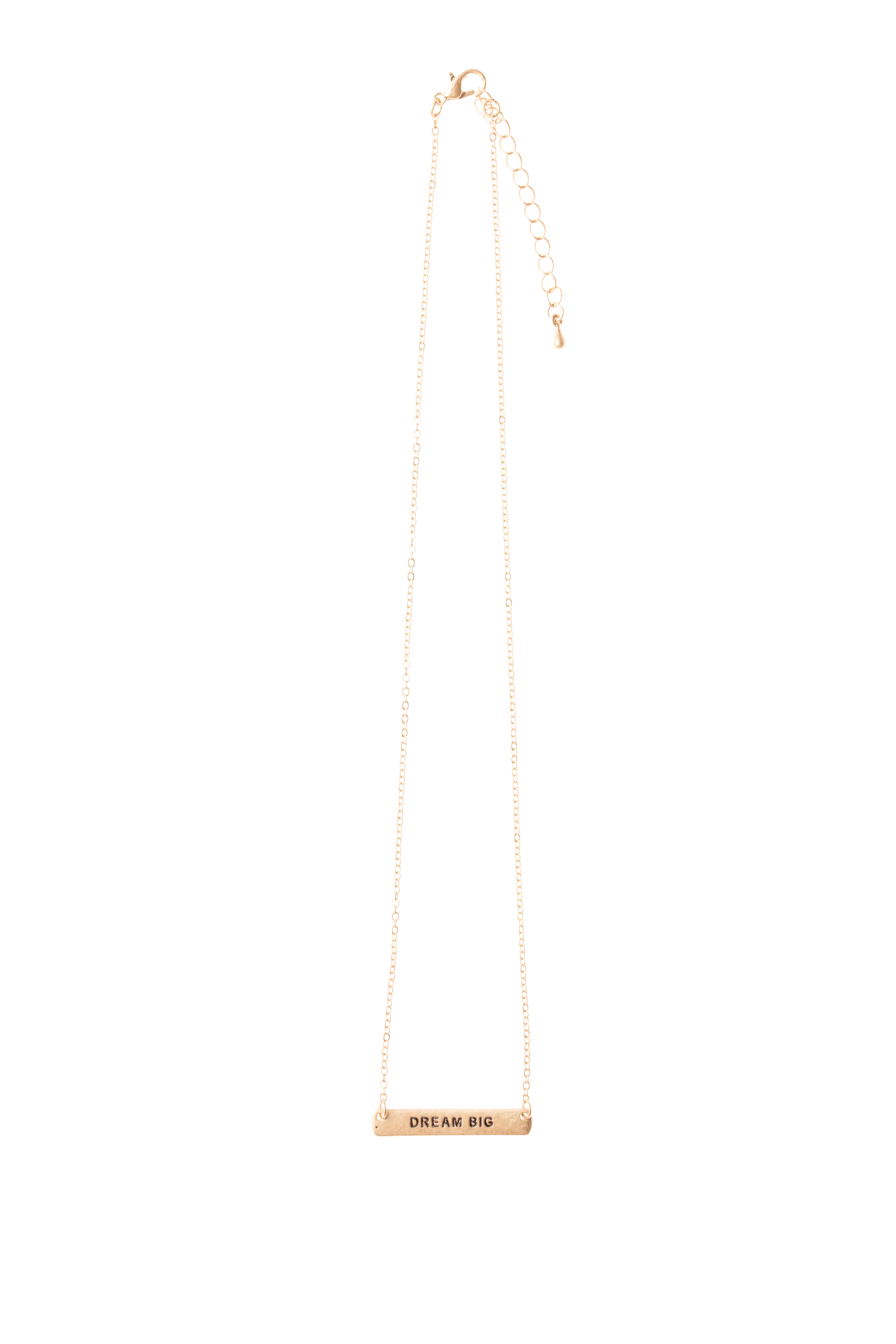 "Dream Big" Positive Vibes Necklace