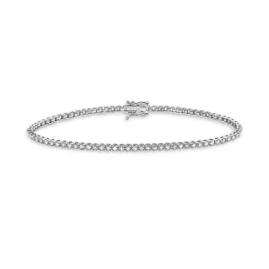 Ready to Ship Diamond Tennis Bracelet (3.00 ct.) 3.60 mm Buttercup Setting in 14K Gold