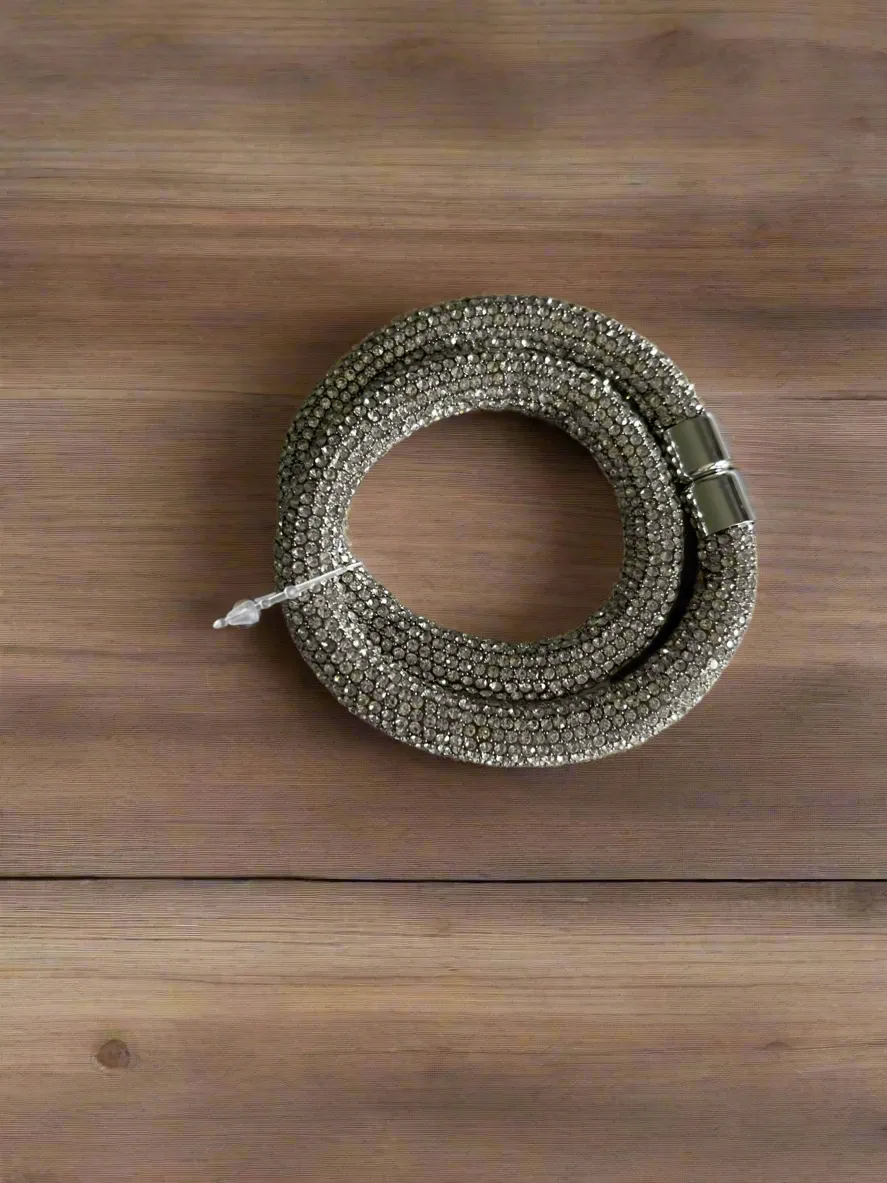 Rhinestone Twist Bracelet