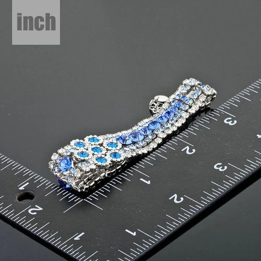 Sea Blue Princess Style Crystal Bracelet