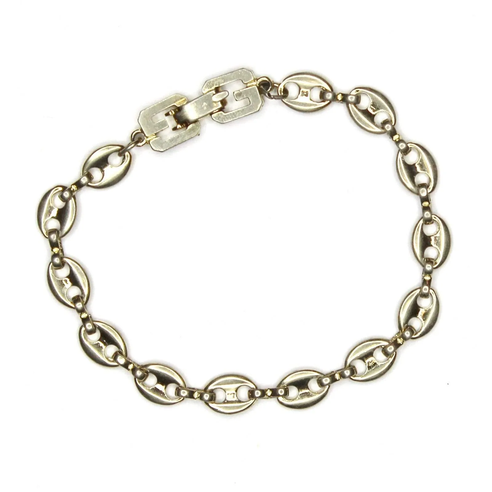 Silver Givenchy Gucci Link Style Bracelet