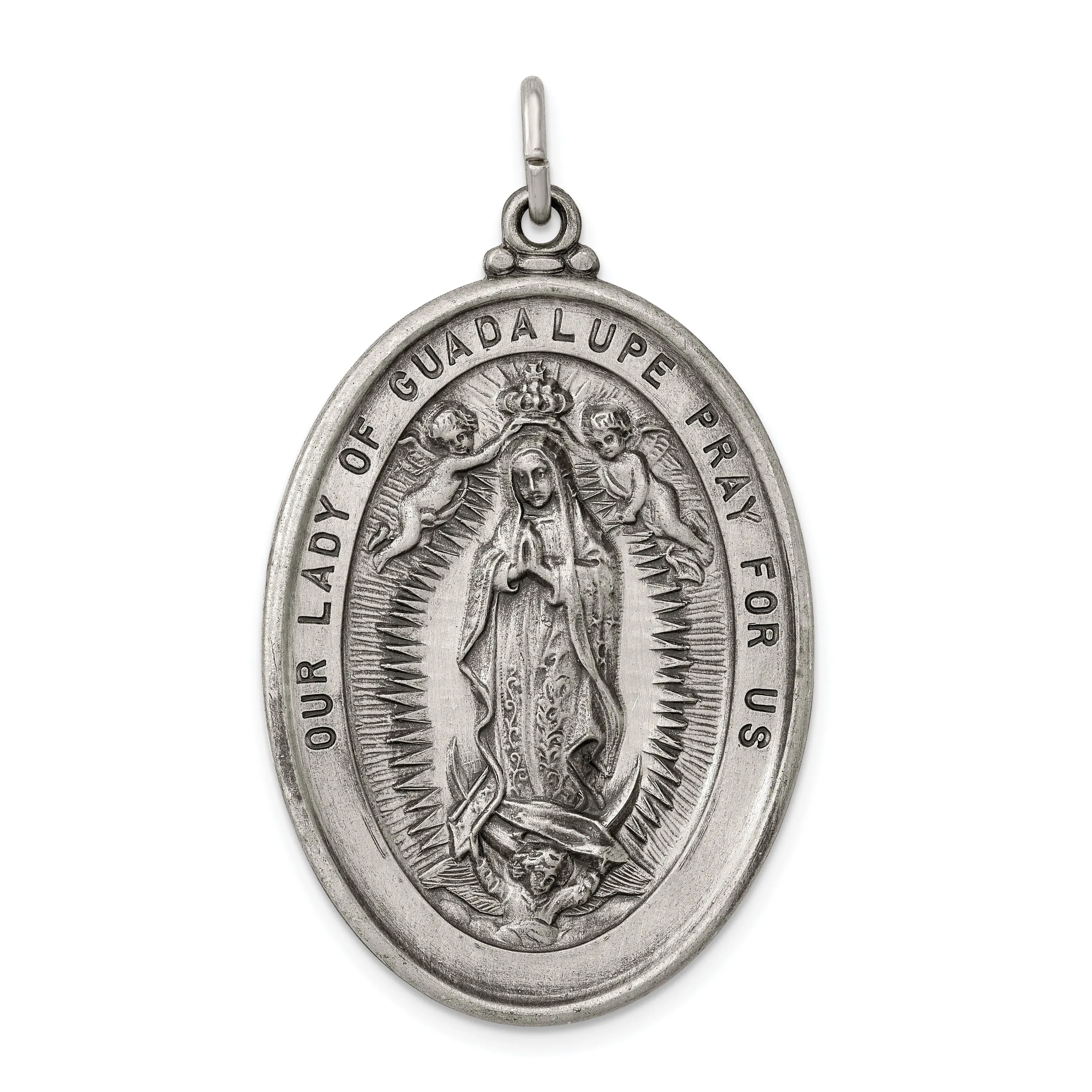 Sterling Silver Our Lady of Guadalupe Medal