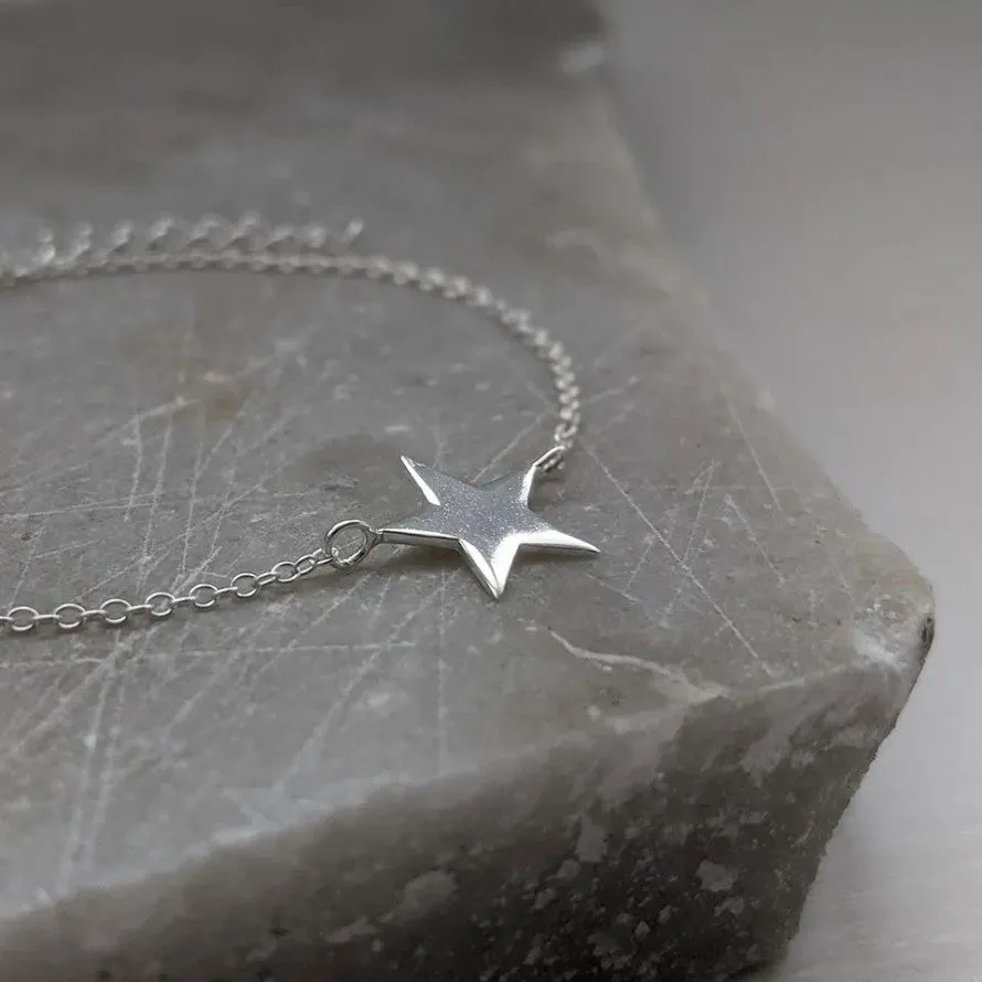 Sterling Silver Star Charm Bracelet