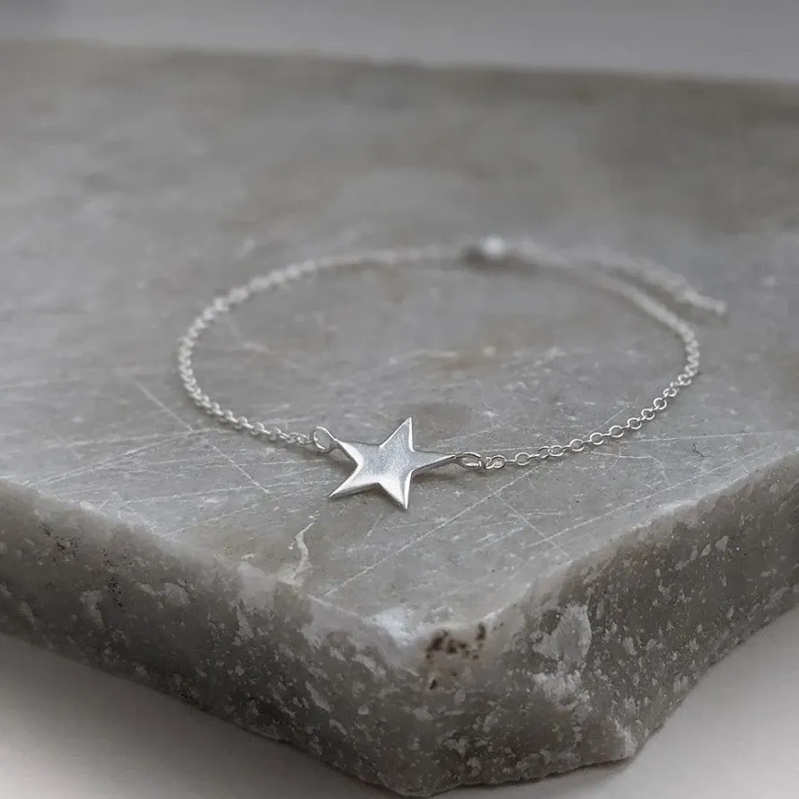 Sterling Silver Star Charm Bracelet