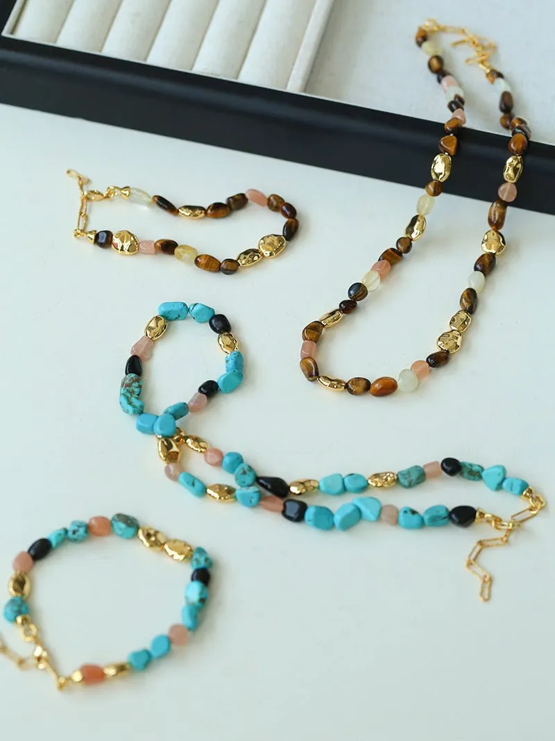 Summer Vacation Vibes Turquoise Beaded Necklace