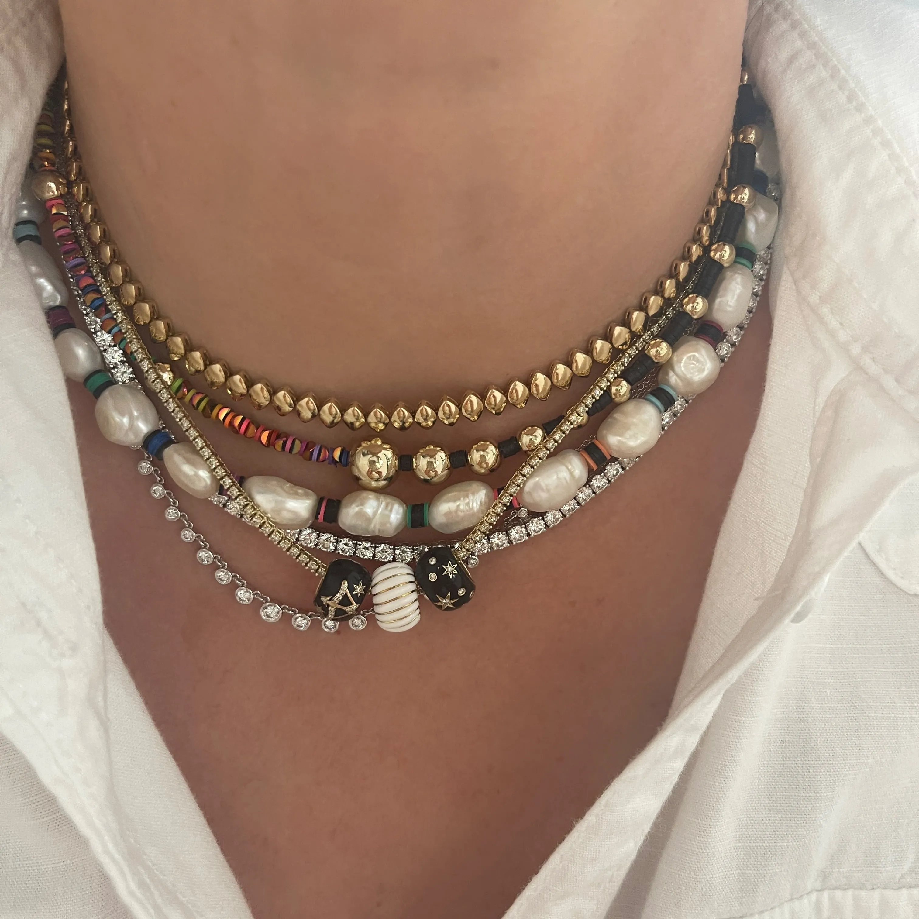 The Frances Taste The Rainbow Pearl Necklace