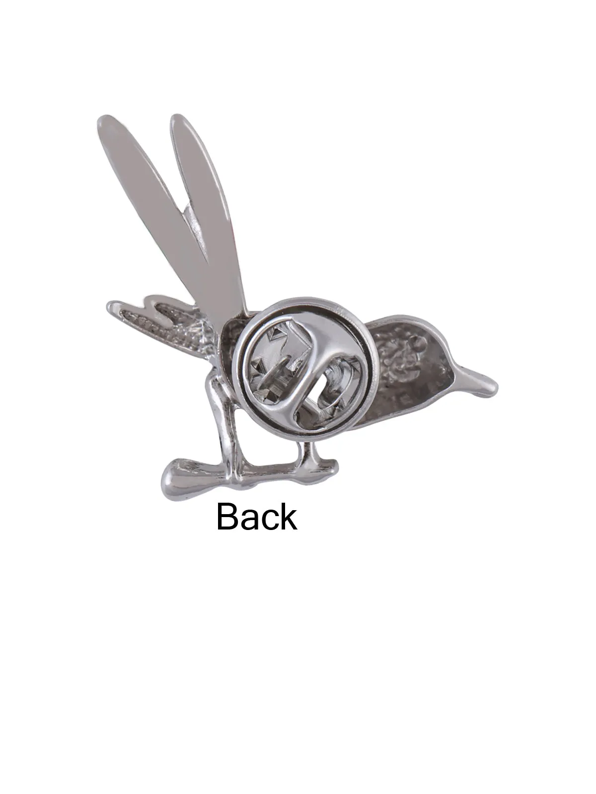 Tri-Colored Sparrow Inspired Pin Fastening Unisex Collar Brooch