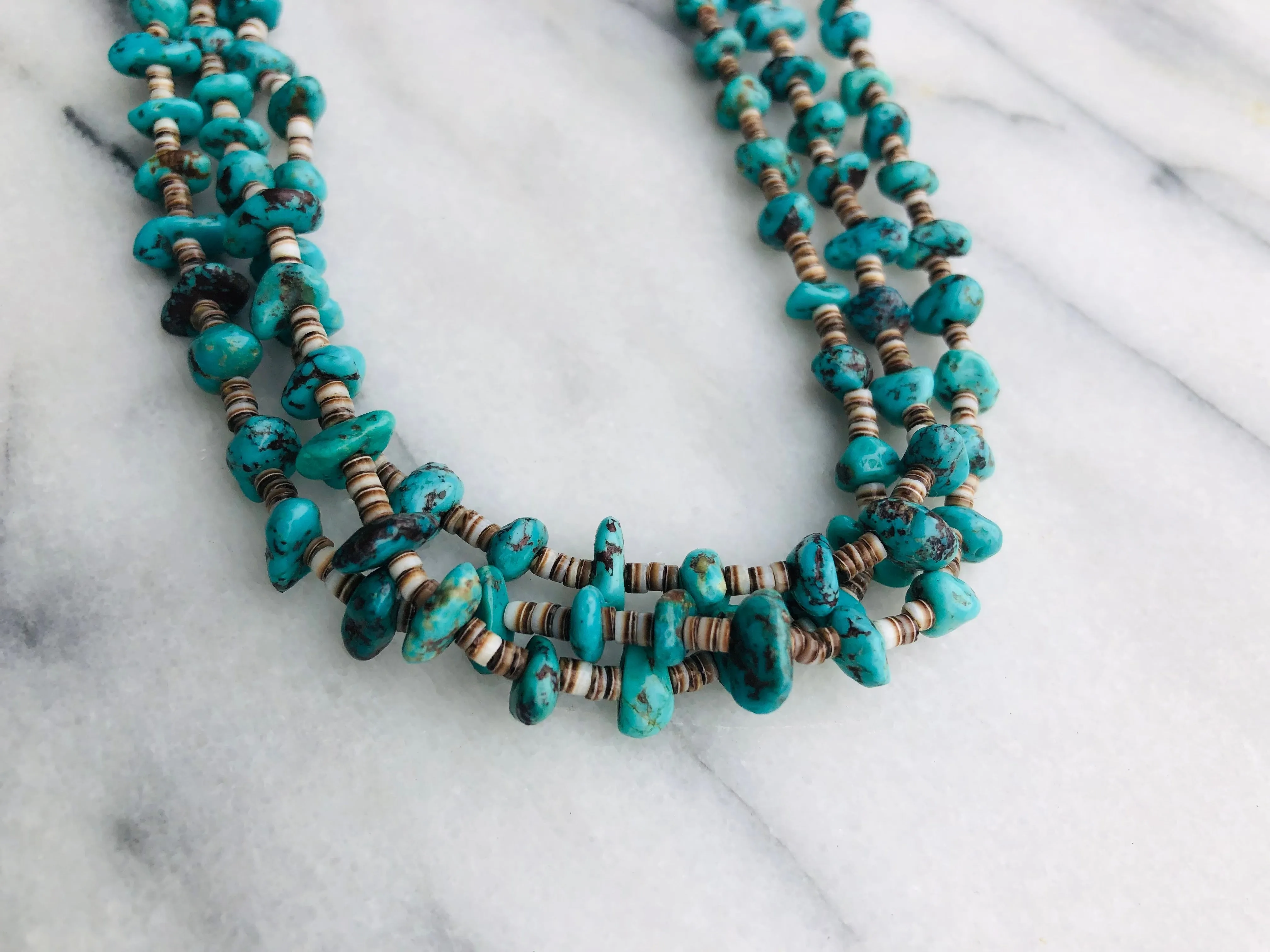Turquoise Heishi Necklace