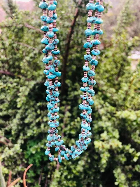 Turquoise Heishi Necklace