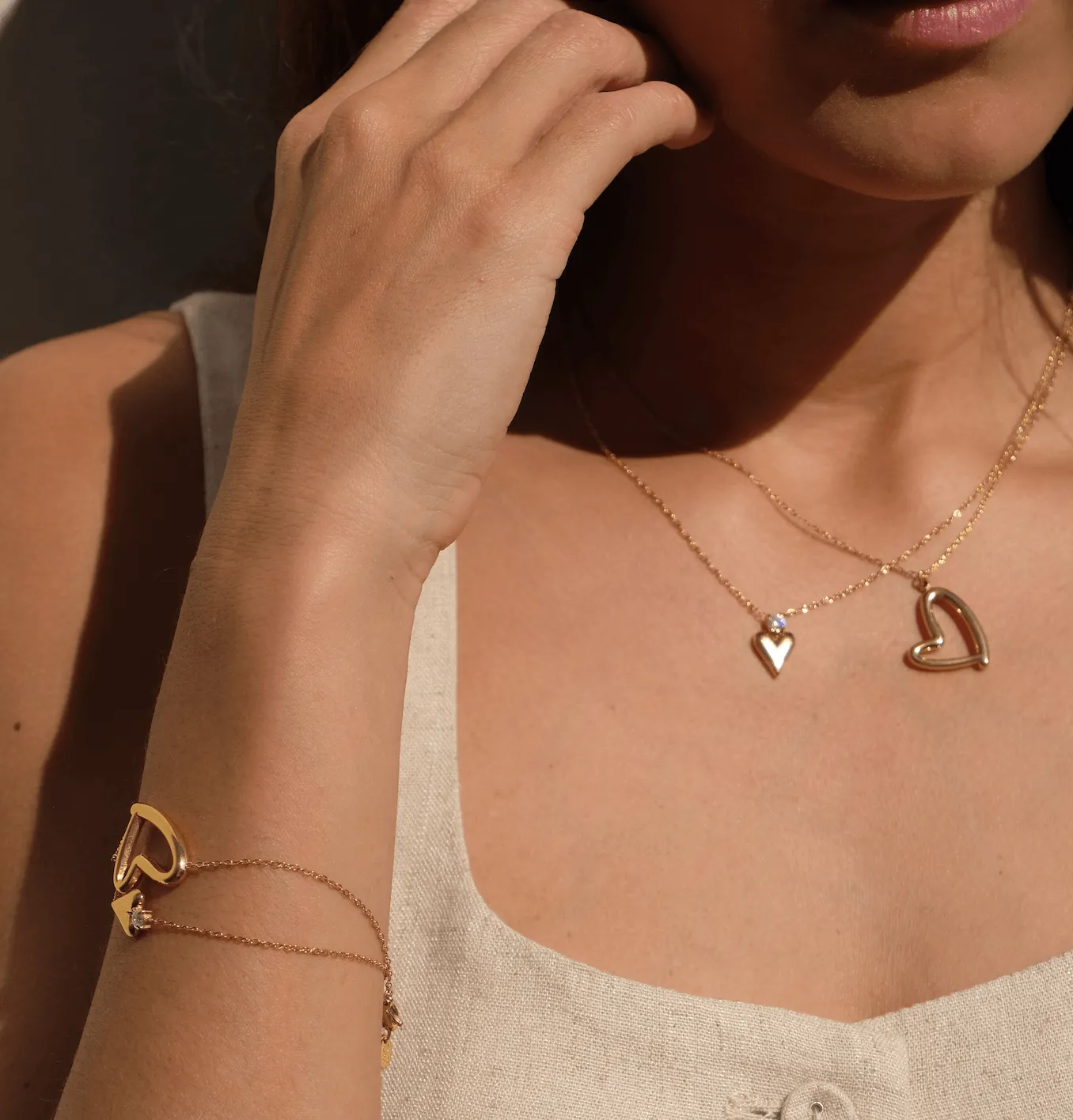 Vibes | Abstract Heart Pendant Necklace | 18K Gold-Plated