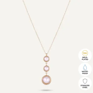 Vibes | Cascading Pearl Drop Necklace | 18K Gold-Plated