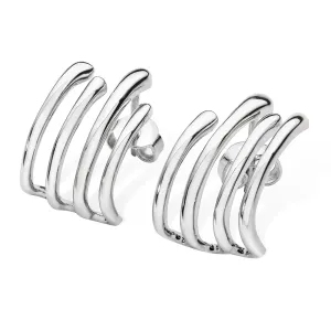 Waterfall four Hoop Studs