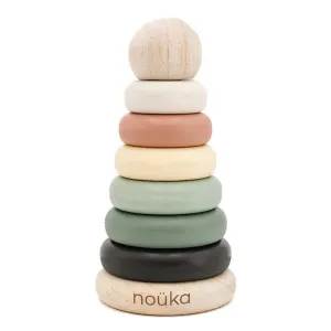Wood and Silicone Stacker
