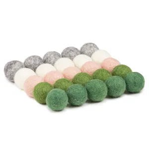 Wool Felt Balls - Assorted Secret Garden