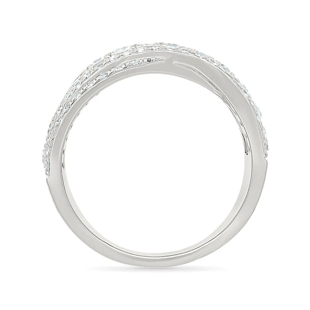 Zig Zag Gold & Diamond Ring
